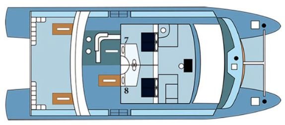 Seaman Catamaran Upper deck
