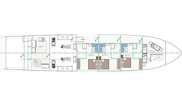 Tiburon Explorer Lower Deck