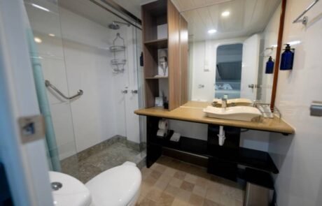 Anahi Catamaran bathroom gps