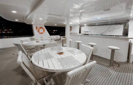 Anahi Catamaran living room alfresco