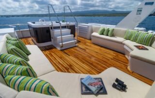 Galapagos Angel Yacht living room sun deck
