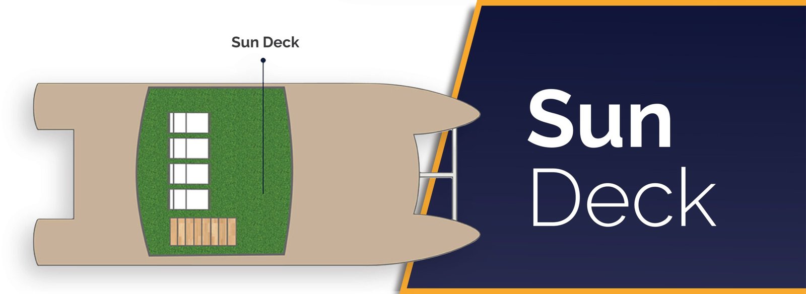 Yacht Anahi Sun Deck Plan English_Simple