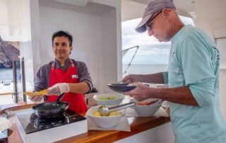 Natural Paradise Yacht food