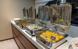 Ecogalaxy Yacht meals buffet