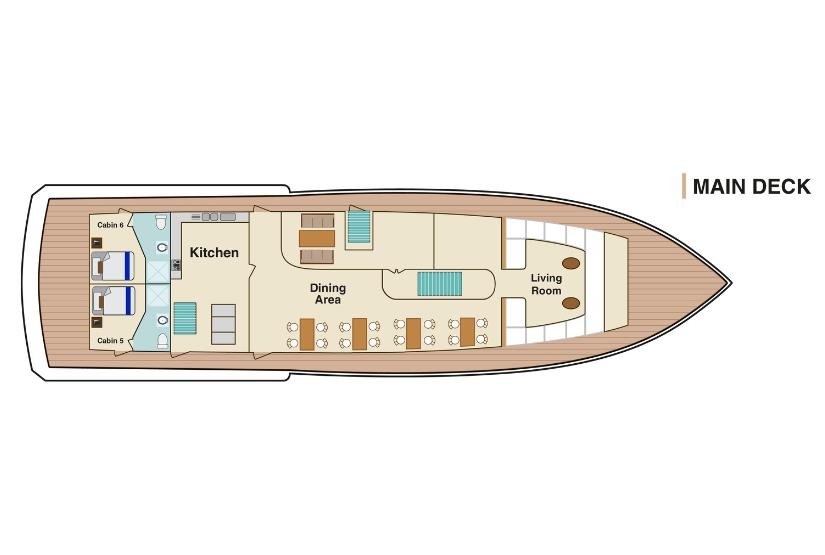 Bonita Yacht Main Deck