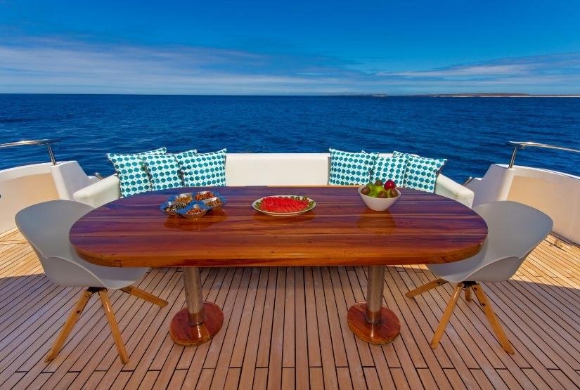 Grand Majestic Yacht Al fresco dining area