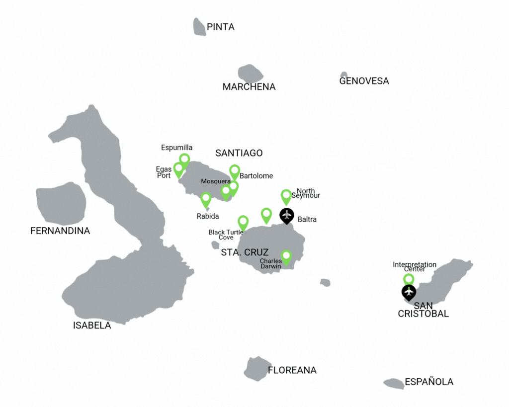 Grand Queen Beatriz Galapagos Itinerario 8B