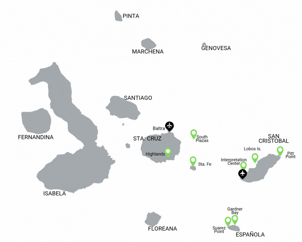 Grand Queen Beatriz Galapagos Itinerario A5