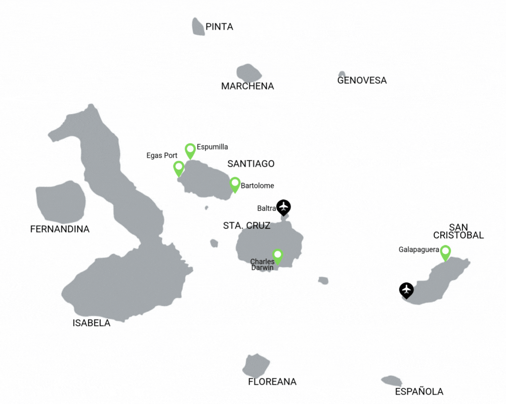 Grand Queen Beatriz Galapagos Itinerario B4