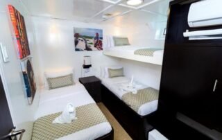 monserrat yacht twin bed cabin