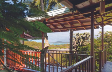 Hotel Wooden hallway