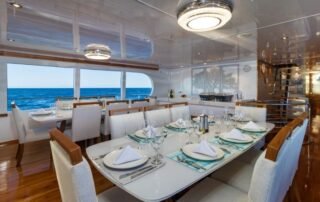 Grand Daphne Yacht Dining Area