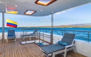 Grand Daphne Yacht Galapagos Shaded Terrace