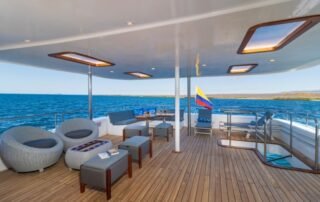 Grand Daphne Yacht Shaded Terrace