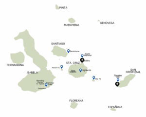 Route of the Frigate´s Nest map